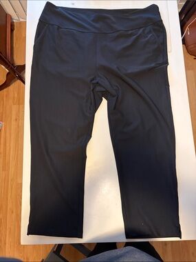 Adidas Ultimate Ankle Pants Pull-On Style - Straight Leg - Black - 2XL